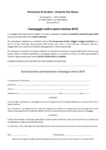 thumbnail of Iscrizione e liberatoria immagini campeggio estivo 2018