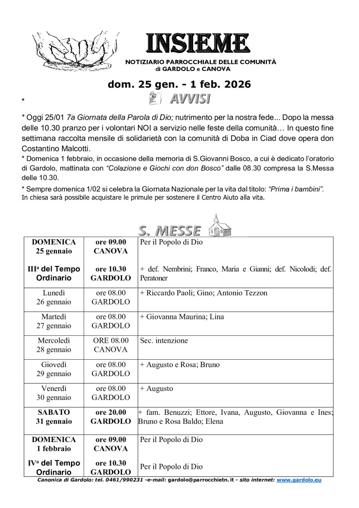 thumbnail of Gardolo 2026-01-25