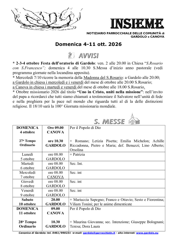 thumbnail of Gardolo 2026-10-04